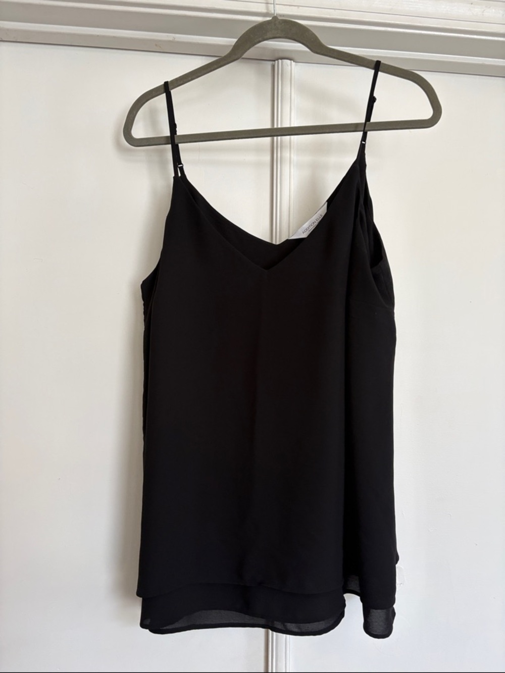 Addition Elle Black V-Neck Layered Camisole